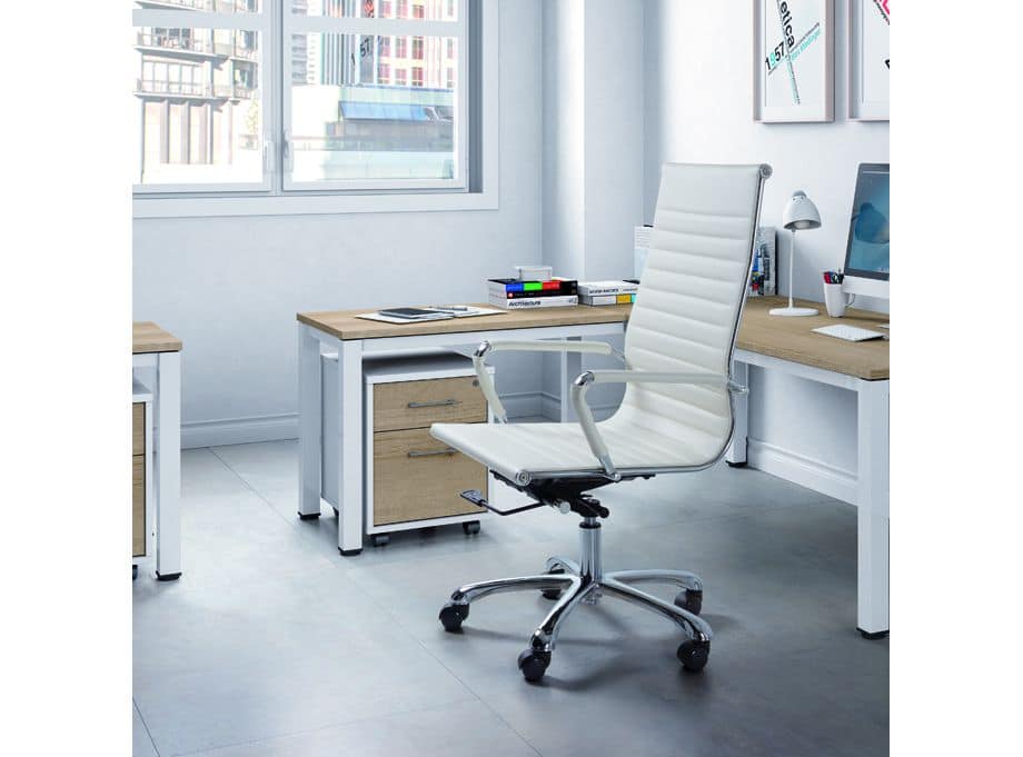 Silla escritorio boss blanco