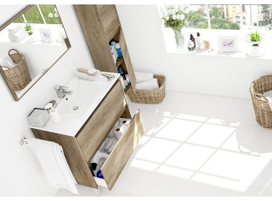 Conjunto moderno para baño detalle