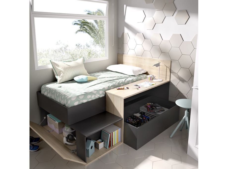 Cama mak grafito abierta