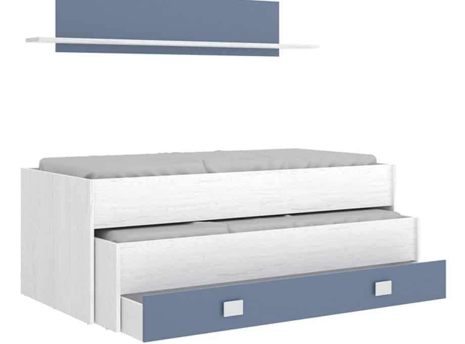 Detalle cama compacta juvenil