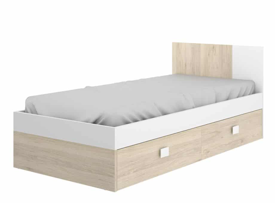 Detalle cama + cajones