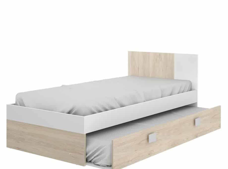 Cama senior en natural y blanco