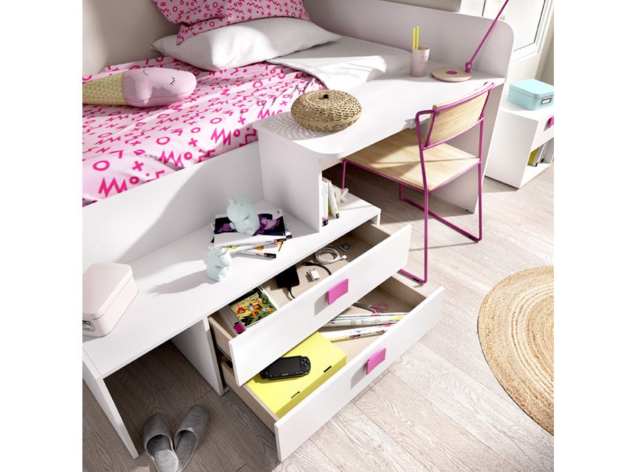 Detalle cajones cama modelo chic