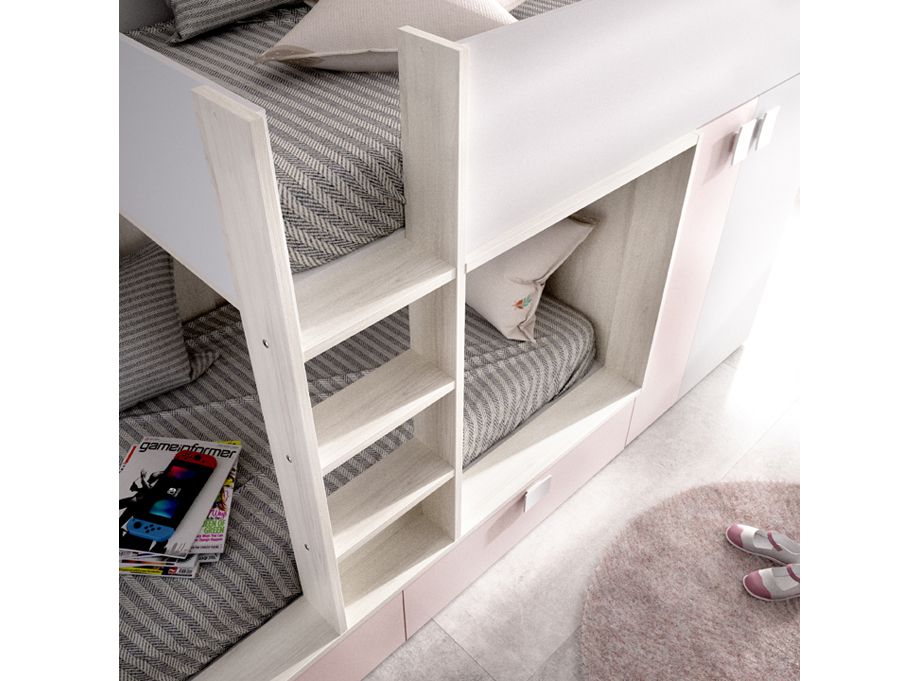 Detalle escalera cama Matt