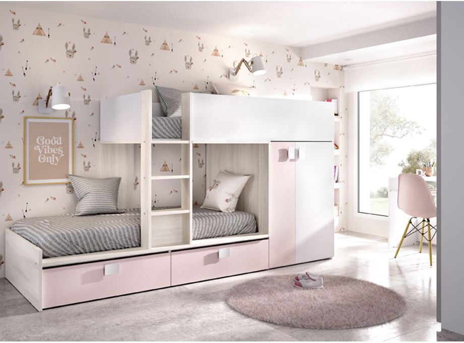 Dormitorio matt fines y rosa