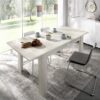 Mesa de comedor modelo Dine gris - abierta