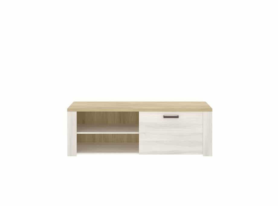 mueble tv natural y finés frontal