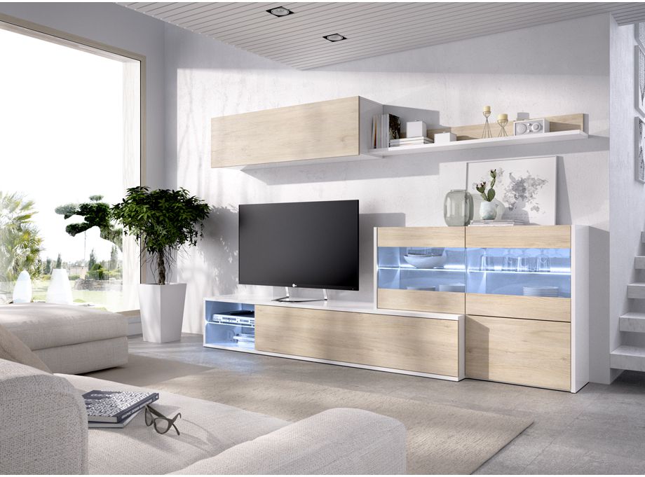 Salón Uma blanco y natural