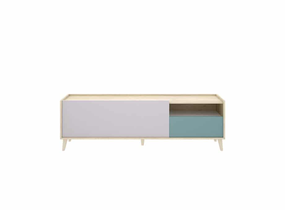 Salón modelo Nova 4 - detalle mueble Tv frontal