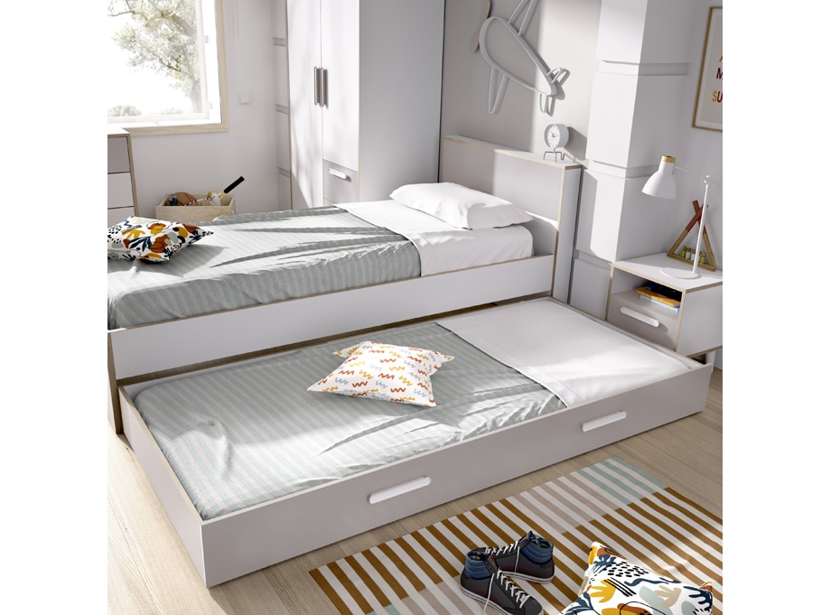 Cama juvenil Boreal con cama arrastre