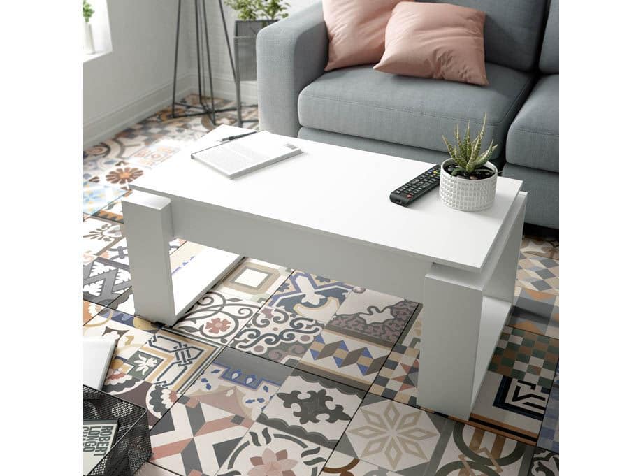 Mesa de centro blanca