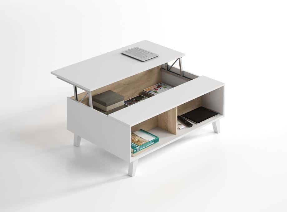 Mesa de centro abierta